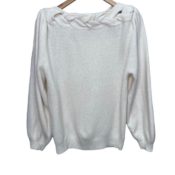 Vintage Andre Christian Cream Lambswool Sweater Size Small - Picture 1 of 13